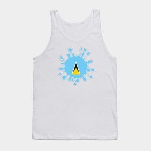 St Lucia Paint Splash Tank Top